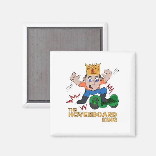 Der Hoverboard King Magnet (Vorderseite/Rückseite)