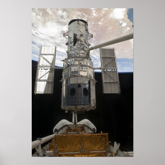Der Hubble-Weltraumteleskop Space Shuttle Atlant Poster (Vorne)