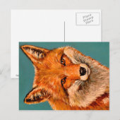 Der hübsche Fuchs. Postkarte (Vorne/Hinten)