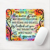 Der hübsche Glaube Inspiriert Gott brauchte einen  Mousepad (Mit Mouse)