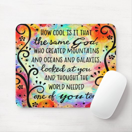 Der hübsche Glaube Inspiriert Gott brauchte einen Mousepad (Mit Mouse)