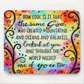 Der hübsche Glaube Inspiriert Gott brauchte einen  Mousepad (Vorne)