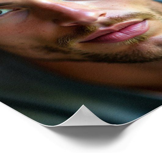 Der hübsche junge Amerikaner Poster (Ecke)