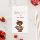 Der Hübsche kleine Helfer des Weihnachtsmanns Serviette (Beispiel)