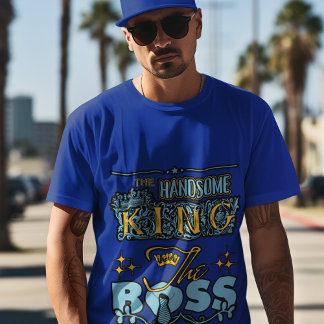 Der hübsche König, die Boss Men's Style Grafik T-Shirt
