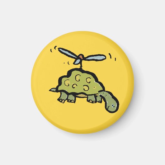 der Hubschrauber-Schildkröte Magnet (Vorne)