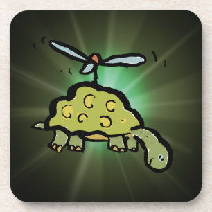 der Hubschrauberschildkröte Getränkeuntersetzer