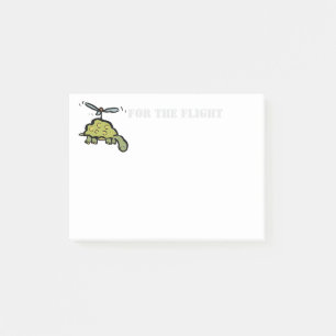 der Hubschrauberschildkröte Post-it Klebezettel