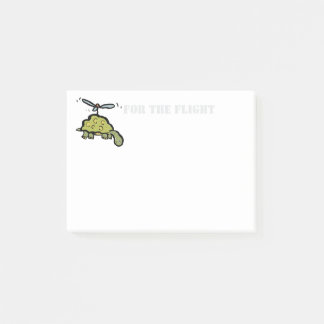 der Hubschrauberschildkröte Post-it Klebezettel