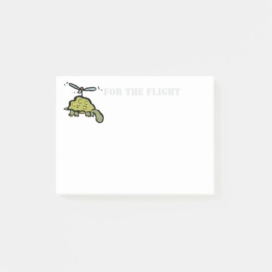 der Hubschrauberschildkröte Post-it Klebezettel (Vorderseite)