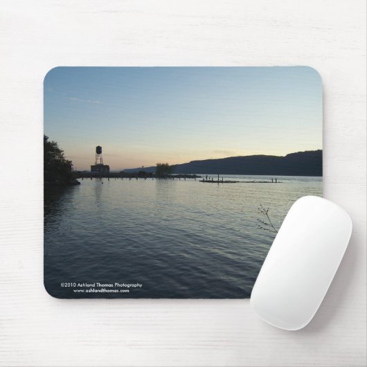 Der Hudson an der Dämmerung Mousepad (Mit Mouse)