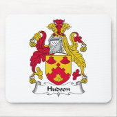 Der Hudson-Familienwappen Mousepad (Vorne)