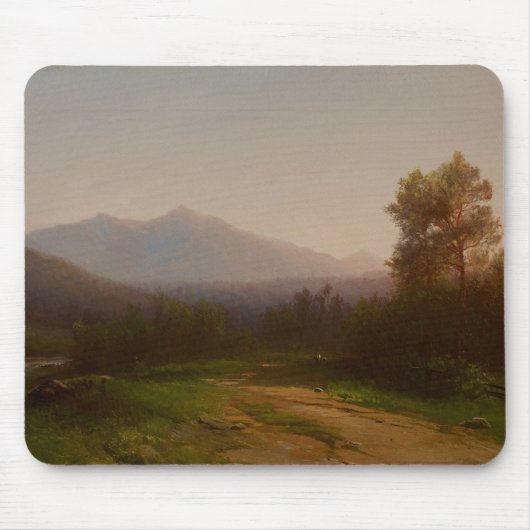 Der Hudson-Landschaft, c.1860-5 (Öl auf Leinwand) Mousepad (Vorne)