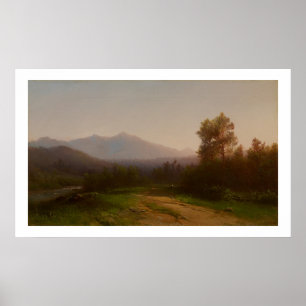 Der Hudson-Landschaft, c.1860-5 (Öl auf Leinwand) Poster