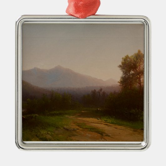 Der Hudson-Landschaft, c.1860-5 (Öl auf Leinwand) Silbernes Ornament (Vorne)