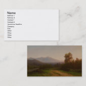 Der Hudson-Landschaft, c.1860-5 (Öl auf Leinwand) Visitenkarte (Vorne/Hinten)