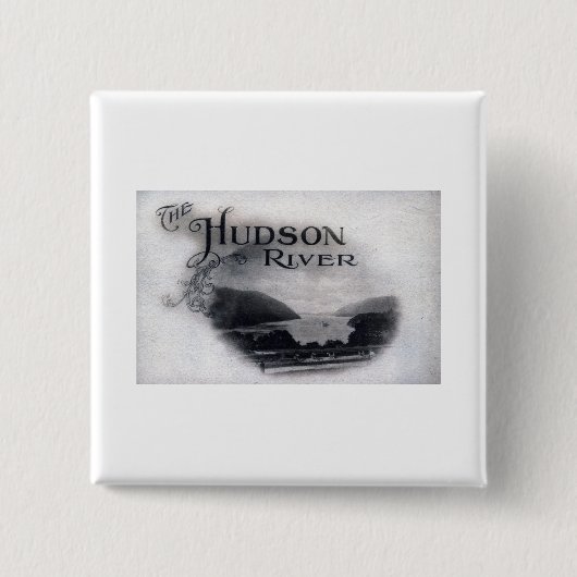 Der Hudson, New York, 1921 Vintag Button (Vorderseite)