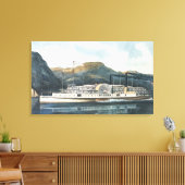 Der Hudson River Steamboat `St. John' Leinwanddruck (Insitu (Wohnzimmer))