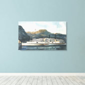 Der Hudson River Steamboat `St. John' Leinwanddruck (Insitu (Holzboden))