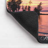 Der Hudson-Yachtclub-Sonnenuntergang-Mausunterlage Mousepad (Ecke)