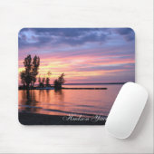 Der Hudson-Yachtclub-Sonnenuntergang-Mausunterlage Mousepad (Mit Mouse)