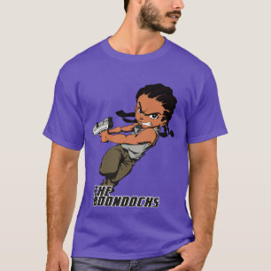 der Huey Freeman in Aktion im Boondocks-Stil T-Shirt