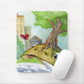 Der Hügel-Frosch und der Schmetterling Mouspad Mousepad (Mit Mouse)