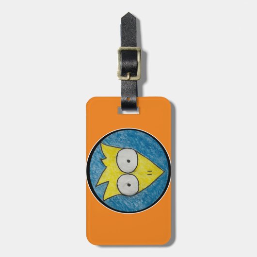 Der Huhn-Gepäckanhänger Gepäckanhänger (Vorderseite vertikal)