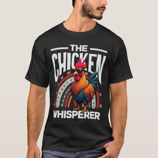 Der Hühnerflüsterer Cooler Hahn Singlet Regenbogen T-Shirt (Vorderseite)