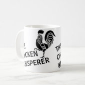 Der Hühnerflüsterer Hühnerfarm-Haus-Mug Kaffeetasse (Vorderseite Links)
