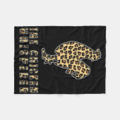Der Hühnerflüsterer Leopardendruck für Hühner-Fan Fleecedecke (Vorderseite (Horizontal))