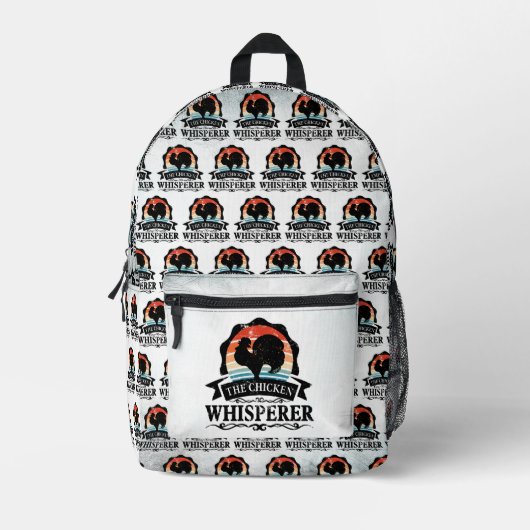 Der Hühnerflüsterer Lustig Bedruckter Rucksack (Vorderseite)