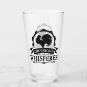 Der Hühnerflüsterer Lustig Glas (Rückseite)