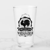 Der Hühnerflüsterer Lustig Glas (Vorderseite)