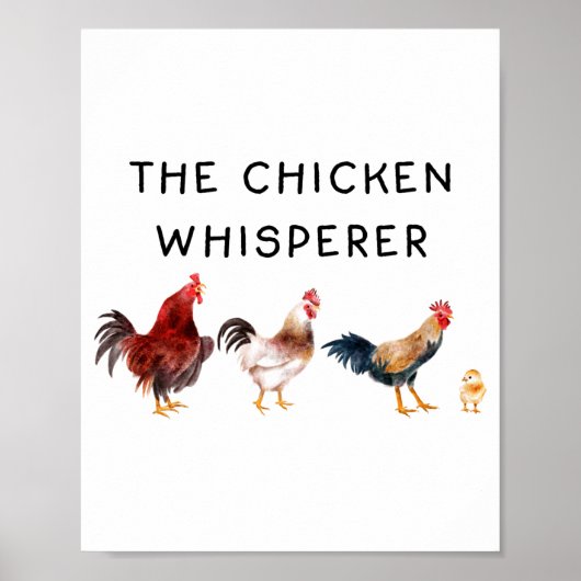 Der Hühnerflüsterer Lustig Poster (Vorne)