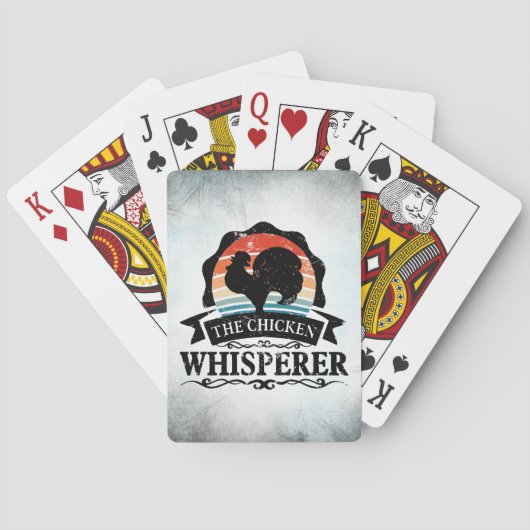 Der Hühnerflüsterer Lustig Spielkarten (Rückseite)
