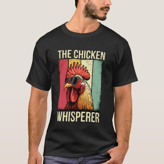 Der Hühnerflüsterer Lustiger Hahn T-Shirt (Vorderseite)