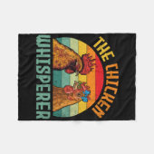 Der Hühnerflüsterer Vintage Retro Fleecedecke (Vorderseite (Horizontal))