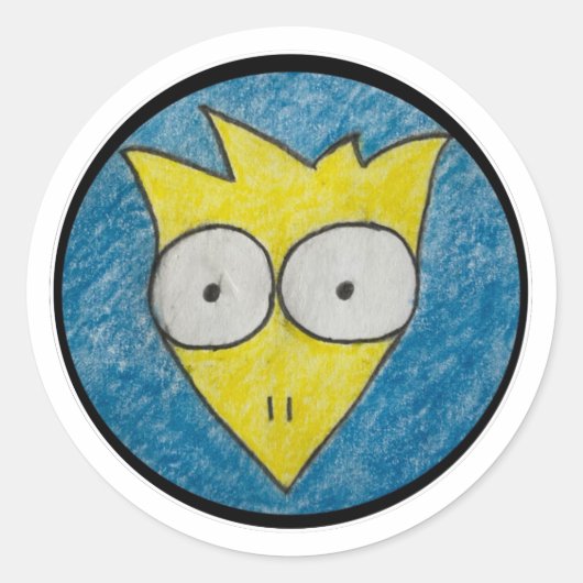 Der Hühnersticker Runder Aufkleber (Vorderseite)