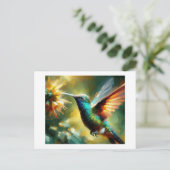 Der Hummingbird Postkarte (Stehend Vorderseite)