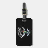 DER HUMMINGBIRD WHISPERING GEPÄCKANHÄNGER (Vorderseite vertikal)