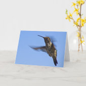 Der Hummingvogelflug Karte (Gelbe Blume)