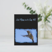 Der Hummingvogelflug Postkarte (Stehend Vorderseite)