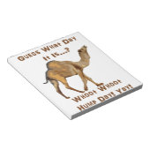 Der Humphatag Notizblock (angewinkelt)