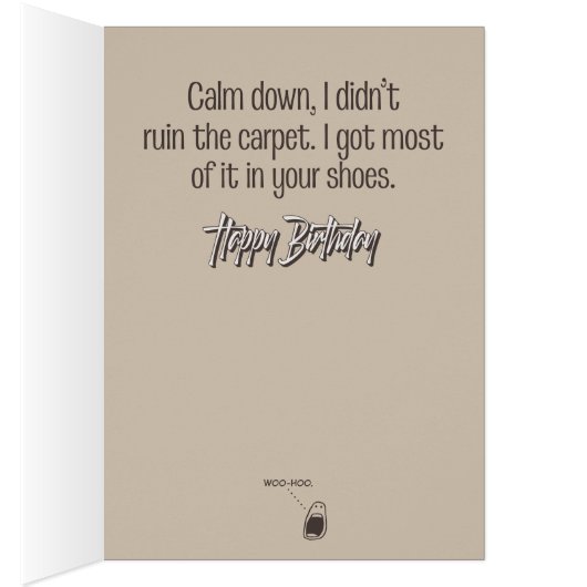 Der Hund "Ate Your Cake" Funny Birthday Card (Innen (Rechts))