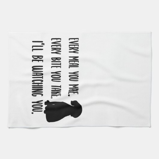 Der Hund beobachtet - Geschenk für Hund Lover Geschirrtuch (Horizontal)