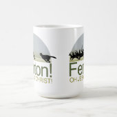 Der Hund, der Hirsche im Richmond Park jagt Kaffeetasse (Mittel)