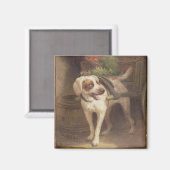 Der Hund des Geschädigten (Öl auf Tafel) Magnet (Vorderseite/Rückseite)
