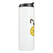 Der Hund des Lebens, 01 - heilige Tiere Thermosbecher (Nach links gedreht)