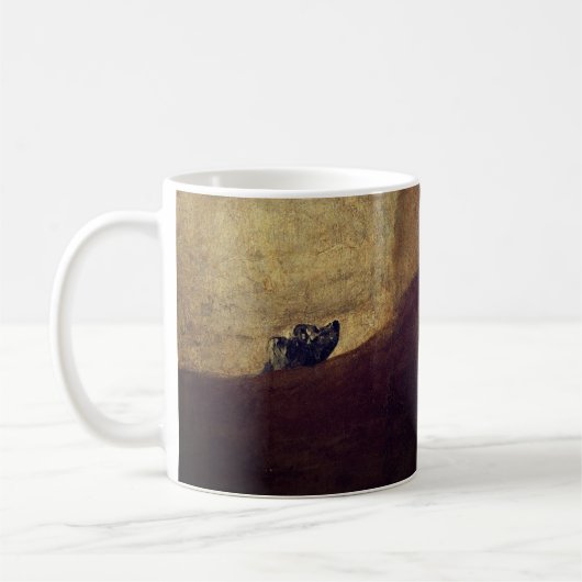 Der Hund (El Perro) - von Francisco Goya Kaffeetasse (Links)